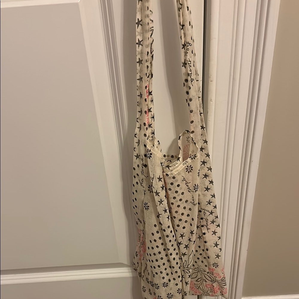 Patterned Cream Tote Bag